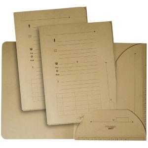 TOUAREG Einstellmappe mit 2 Klappen, DIN A4, braun Oxford 100330112 (3362949901129)