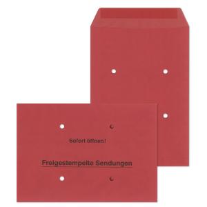 Versandtasche 'Freigestempelte Sendungen', B4, rot MAILmedia 30019176 (4003928891091)