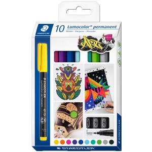 Lumocolor Permanent-Marker 318F, 10er Kartonetui STAEDTLER 318 C10 (4007817086100)