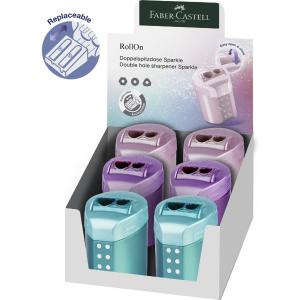 FABER-CASTELL Doppelspitzdose RollOn SPARKLE, im Display Faber-Castell 183900 (4005401839002)