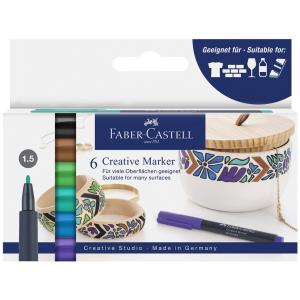 FABER-CASTELL Creative Marker, 6er Etui 'Fairy forest' Faber-Castell 160708 (4005401607083)