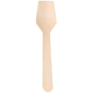 Holz-Eislöffel, Länge: 96 mm, natur, 100er NATURE Star 388521 (4015544720617)