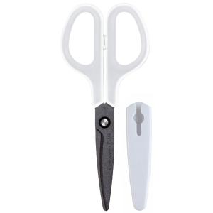 Universalschere FITCUT CURVE Fluor, grau/ weiß PLUS JAPAN 35056 (4977564675004)