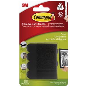 3M  Bilder-Montagestreifen Strips, Größe: S, schwarz Command 17202BLK (5902658083587)
