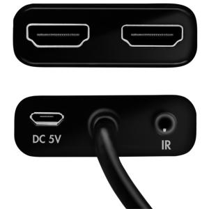 4K/ 60 Hz HDMI Splitter, Downscaler, EDID, 2-fach LogiLink HD0061 (4052792073850)