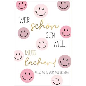 Geburtstagskarte Bee yourself 'Guter Tag' SUSY CARD 40057651 (4050498341402)