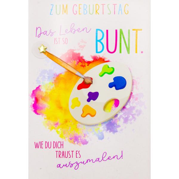 Geburtstagskarte Round 'Malen' SUSY CARD 40057750 (4050498341662)