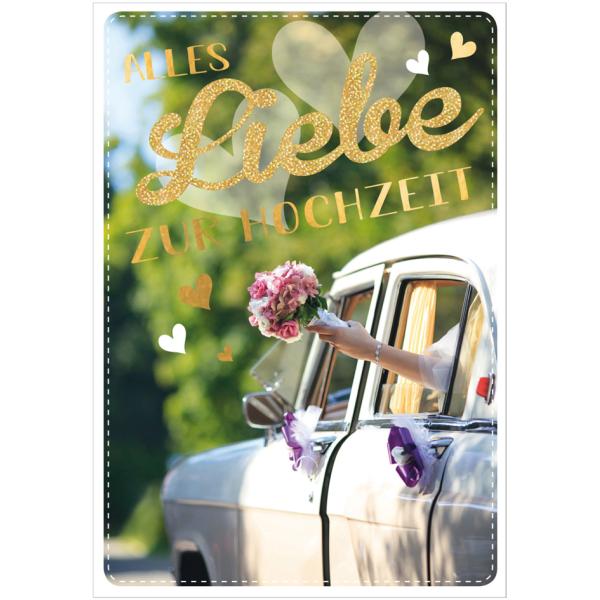 XL-Hochzeitskarte 'Auto' SUSY CARD 40057828 (4050498341938)