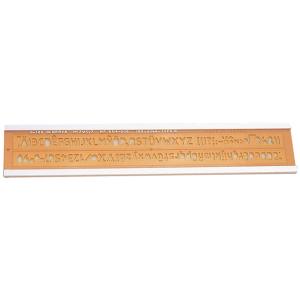 Schriftschablone, Schrifthöhe: 6, 4 mm MINERVA 1000-6.4D (3613000010602)