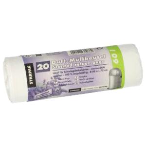Mülleimerbeutel mit Duft, LDPE, 60 Liter, weiß STARPAK 88807 (4002911389669)