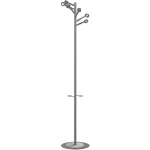 Garderobenständer BOURGEON, Höhe: 1.740mm, metallgrau UNiLUX 400187743 (3595560013876)