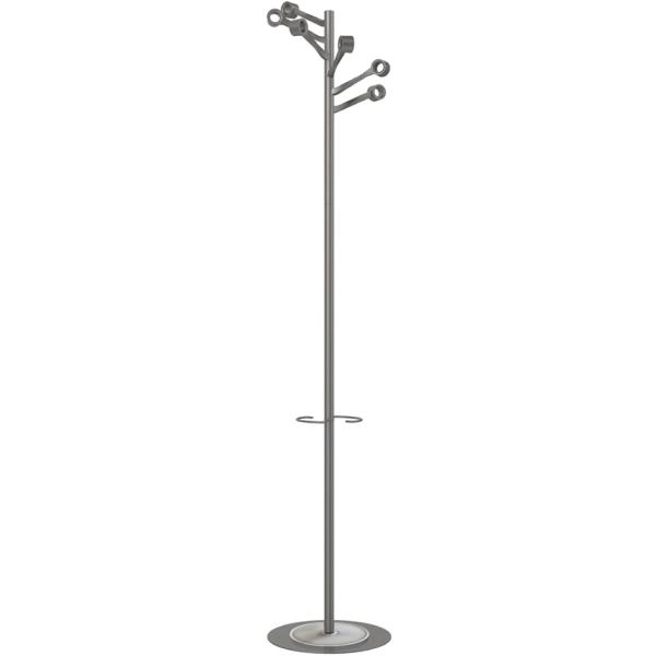 Garderobenständer BOURGEON, Höhe: 1.740mm, metallgrau UNiLUX 400187743 (3595560013876)