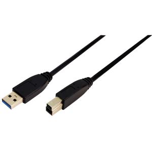 USB 3.0 Kabel, USB-A - USB-B Stecker, 2, 0 m, schwarz LogiLink CU0024 (4260113571019)