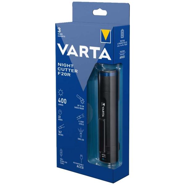 Premium-Taschenlampe 'NIGHT CUTTER F20R' VARTA 18900 101 111 (4008496978915)