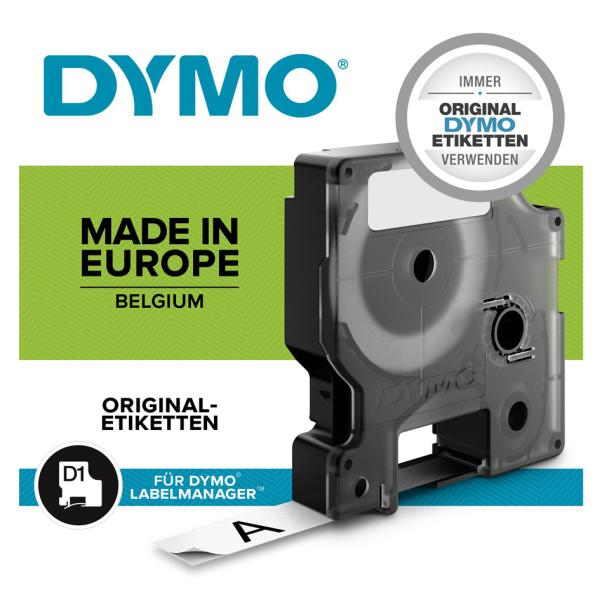 DYMO D1 Schriftbandkassette schwarz/ rot, 19 mm x 7 m Dymo S0720870/45807 (5411313452175)