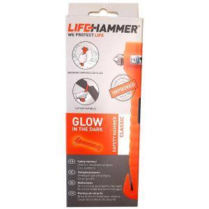 LEINA Notfallhammer, mit Gurtschneider, orange HCG01QCSBX (8717306861014)