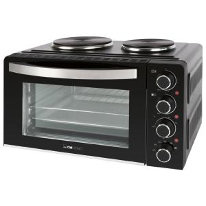 Kleinküche KK 3786, mit 2 Kochplatten, schwarz CLATRONIC 263984 (4006160639865)