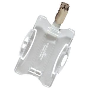 Namensschild, mit Clip, 54 x 90 mm, transparent DURABLE 8118-19 (4005546102108)