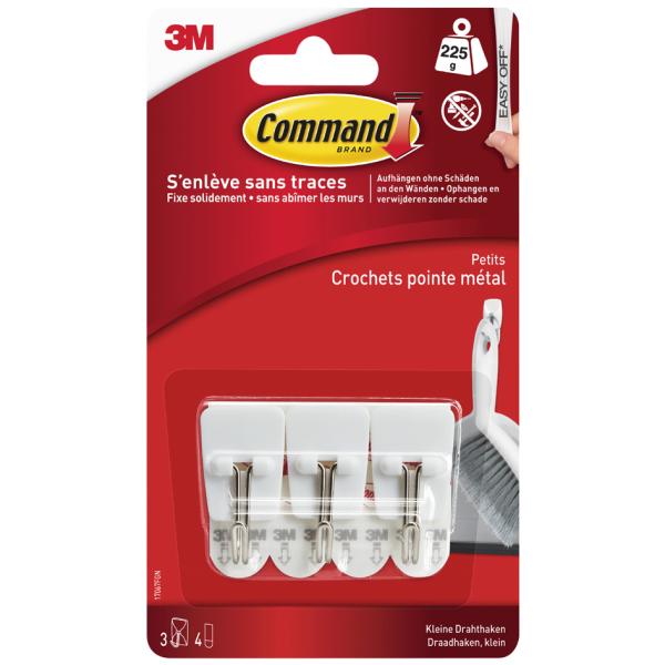 3M Draht-Haken, Kunststoff/ Metall, weiß, Größe: S Command 17067FGN (5902658100055)