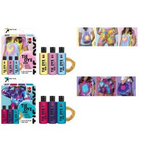 Batikfarben-Set TIE DYE, 3 x 80 ml, Pastellfarben Marabu 1730000000201 (4068247013494)