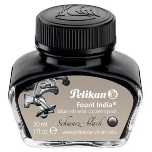 Tinte 'Fount India', schwarz, im Glas Pelikan 221143 (4012700221148)