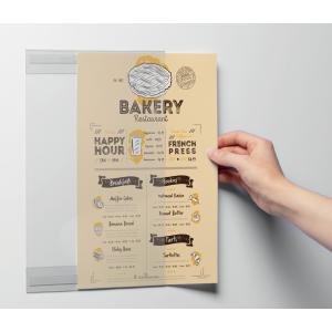 Infohalter rPET, DIN A4, selbstklebend, transparent DURABLE 504419 (4005546740010)