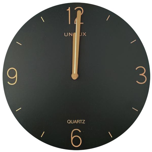 Wanduhr/ Quarzuhr SAVANA, Durchmesser: 300 mm, schwarz UNiLUX 400187752 (3595560040513)