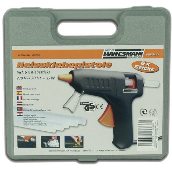 Heißklebepistole, im Kunststoffkoffer BRÜDER MANNESMANN M49200 (4003315696308)