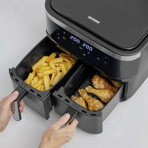 Doppel-Heißluft-Fritteuse FR 2453, 2 x 3, 8 Liter SEVERIN (4008146042706)