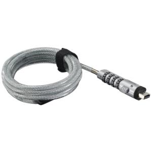 USB-Notebookschloss mit Zahlenschloss, 4-stellig hama 00126821 (4047443515681)