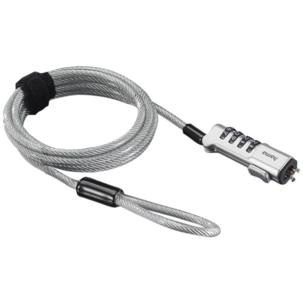 Nano-Notebookschloss mit Zahlenschloss, 4-stellig hama 00126822 (4047443515704)