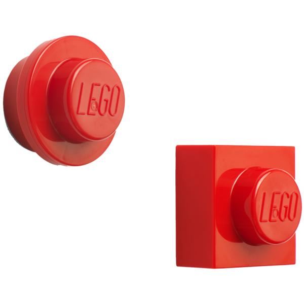 Haftmagnet-Set, 2-teilig, rot LEGO 40101730 (5711938032982)