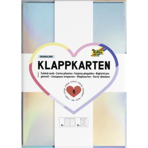 Klappkarten-Set, 105 x 150 mm, irisierend folia 150561 (4001868145083)