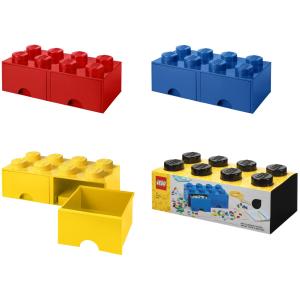 Schubladenbox STORAGE BRICK DRAWER 8, 2 Schübe, schwarz LEGO 40061733 (5711938029531)