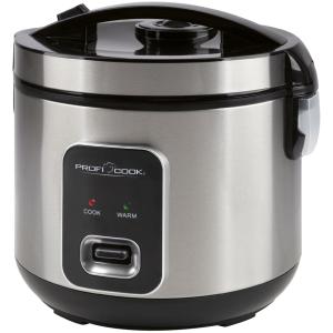 2in1 Reiskocher/ Dampfgarer PC-RK 1285, schwarz PROFI COOK 501285 (4006160212853)
