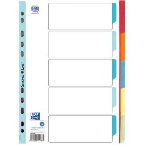 Karton-Register, blanko, DIN A4, farbig, 10-teilig Oxford 400034720 (3045050149405)