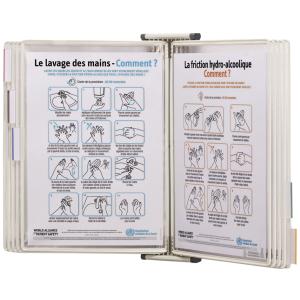 by tarifold Wandelement STERIFOLD, DIN A4, lichtgrau djois 414502 (3377994145022)