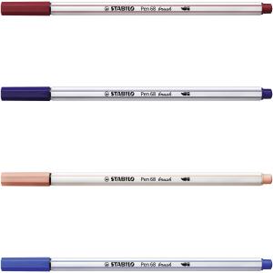 Premium-Filzstift Pinselspitze Pen 68 brush Einzelstift türkisblau STABILO 568/51 (4006381545914)