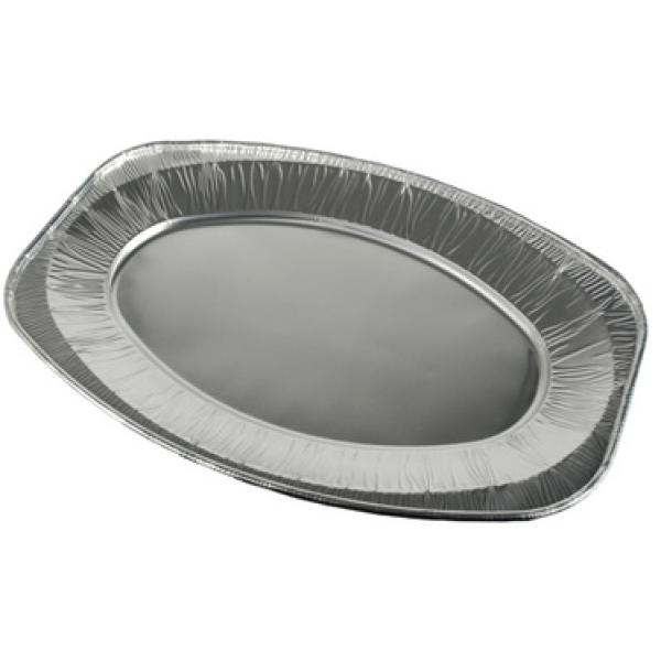 Aluminium-Servierplatte, oval, 430 x 290 mm, silber STARPAK 14891 (4002911148914)