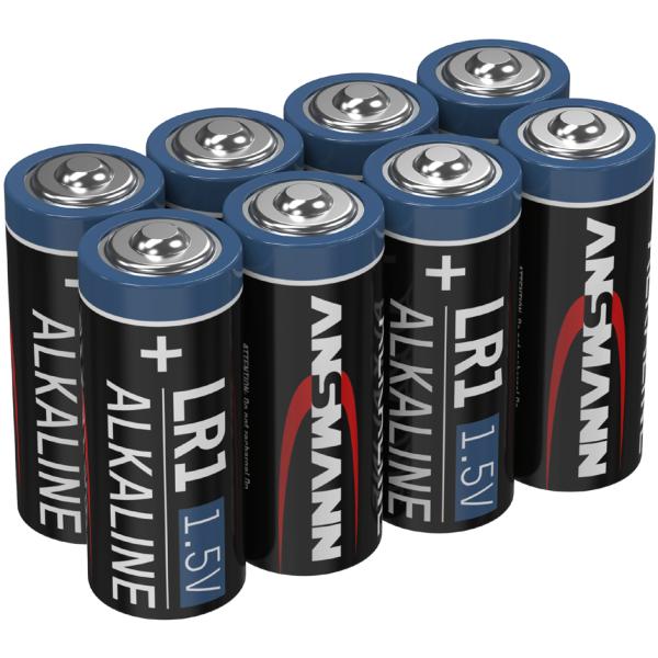 Alkaline Batterie LR1, 1, 5 Volt, 8er Pack ANSMANN 1520-0013 (4013674168163)