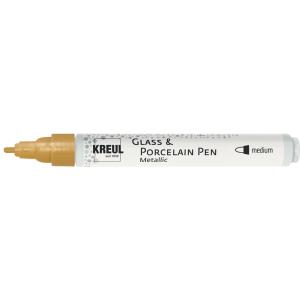 Glass & Porcelain Pen Metallic, gold KREUL 16415 (4000798164157)