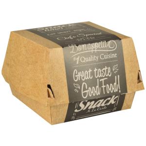 Burgerbox 'pure', Maße: 90 x 155 x 155 mm, XXL PAPSTAR 87493 (4002911874936)