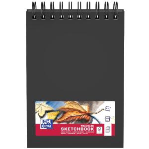 Skizzenbuch Spiralbindung, DIN A5, 40 Blatt, schwarz Oxford 400152645 (5904017391067)