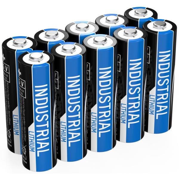 Lithium Batterie 'Industrial' Mignon AA, 10er Pack ANSMANN 1502-0005 (4013674036516)