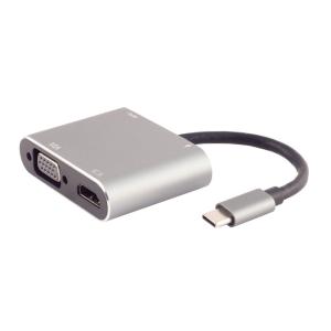 BASIC-S USB-Dockingstation 4in1, USB-C Stecker shiverpeaks BS14-05026 (4017538136121)