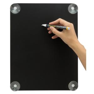Fenster-Kreidetafel, DIN A4, schwarz Securit PFW-27-36-BL (8719075280898)