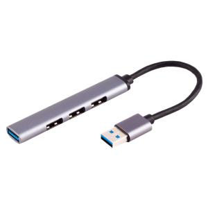 BASIC-S USB-A 3.0 Hub, 4-fach, ALU, slim shiverpeaks BS13-50001 (4017538141064)
