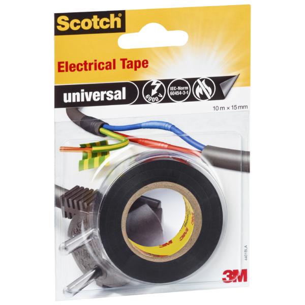Scotch Universal Electrical Tape Isolierband Weiß 15,0 Mm X 10,0 M 1 Rolle 7100021035 (3100340009491)