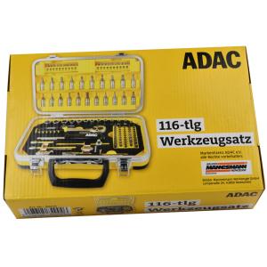 ADAC Schraub- & Bit-Satz, 116-teilig BRÜDER MANNESMANN M98416 (4003315849926)