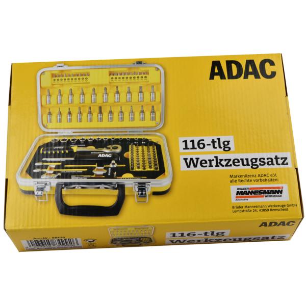 ADAC Schraub- & Bit-Satz, 116-teilig BRÜDER MANNESMANN M98416 (4003315849926)